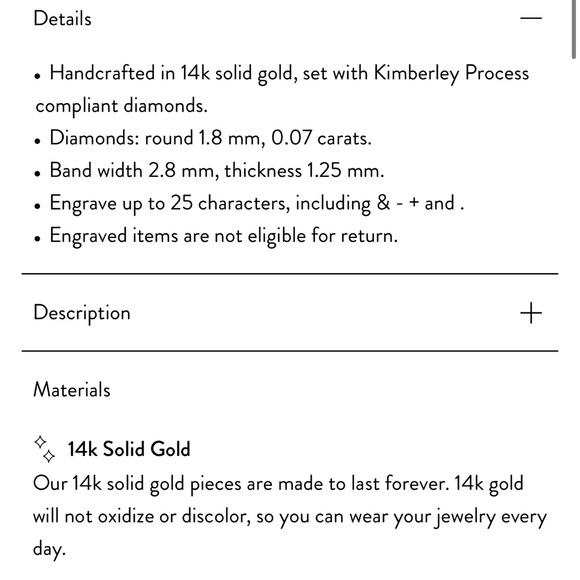 Mejuri Diamond band size 6 - Picture 8 of 8